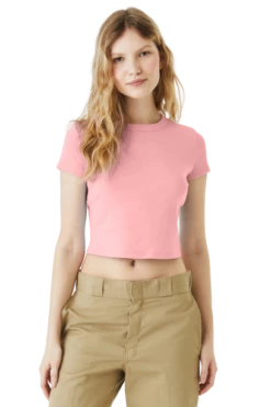 Ladies' Micro Ribbed Baby Tee -Jiffyshirts Store 611ed2e398f6ac