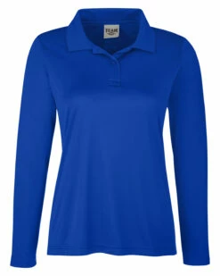 Ladies' Zone Performance Long Sleeve Polo -Jiffyshirts Store 619328d00a16d4