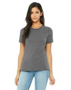 Ladies' Heathered Relaxed Jersey Short-Sleeve T-Shirt -Jiffyshirts Store 61a492c9f69bb9