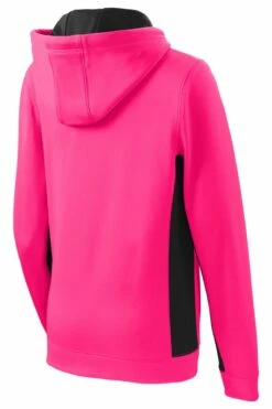 Ladies Sport-Wick Fleece Colorblock Hooded Pullover -Jiffyshirts Store 633ef802b4d61b