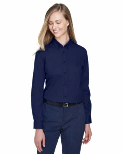 Ladies' Operate Long-Sleeve Twill Shirt -Jiffyshirts Store 63506529454f7e
