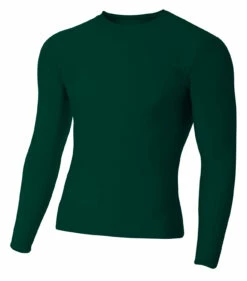 Adult Polyester Spandex Long Sleeve Compression T-Shirt -Jiffyshirts Store 63ec5431e7b5d4