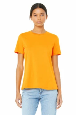 Ladies' Relaxed Jersey Short-Sleeve T-Shirt 36 Ladies' Relaxed Jersey Short-Sleeve T-Shirt -Jiffyshirts Store 6400 Gold 1