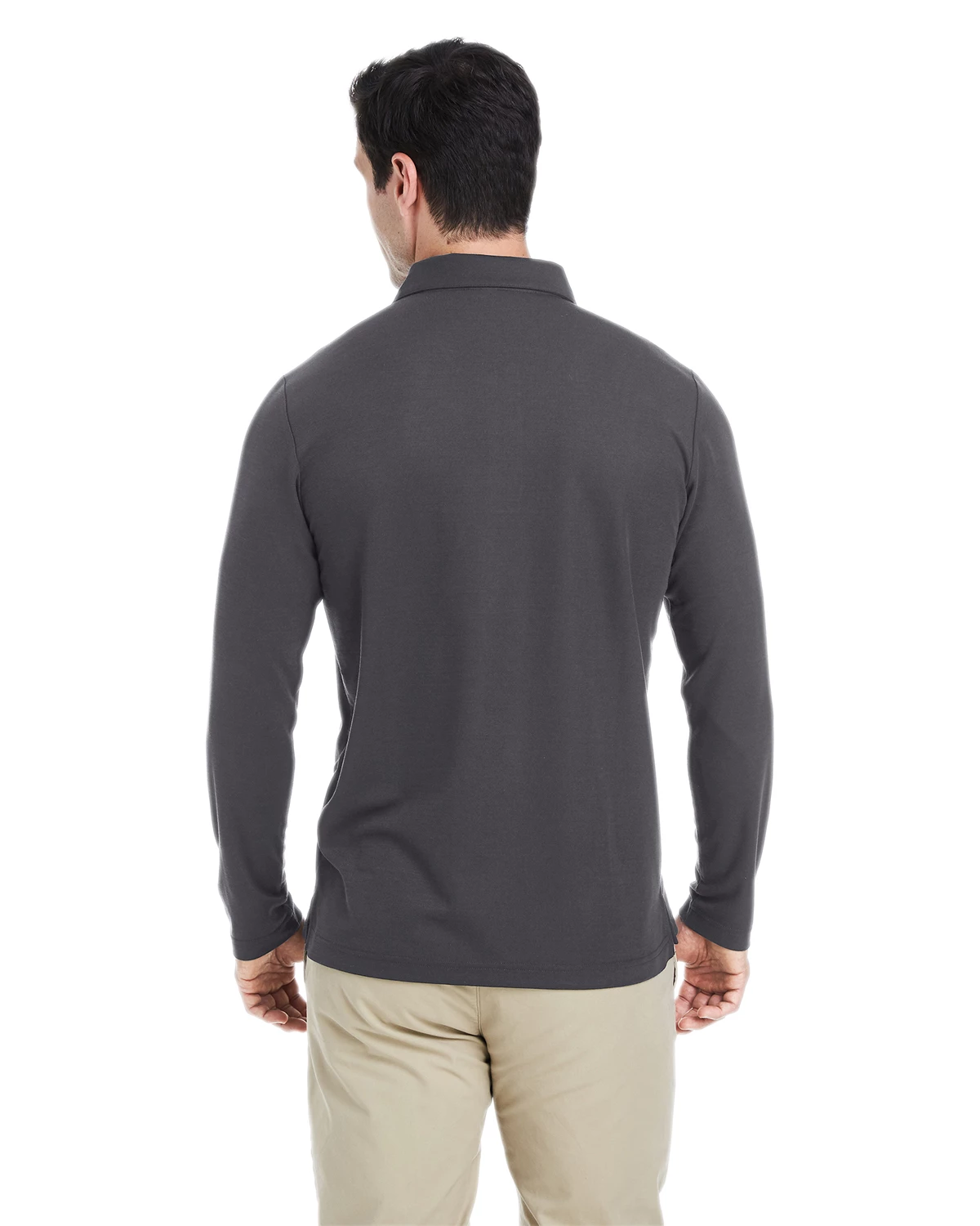 Men's Fusion ChromaSoft™ Long-Sleeve Pique Polo 5 Men's Fusion ChromaSoft™ Long-Sleeve Pique Polo - Image 3