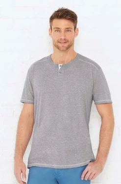 Harborside Melange Jersey Henley 17 Harborside Melange Jersey Henley -Jiffyshirts Store 65cb0346c82aef