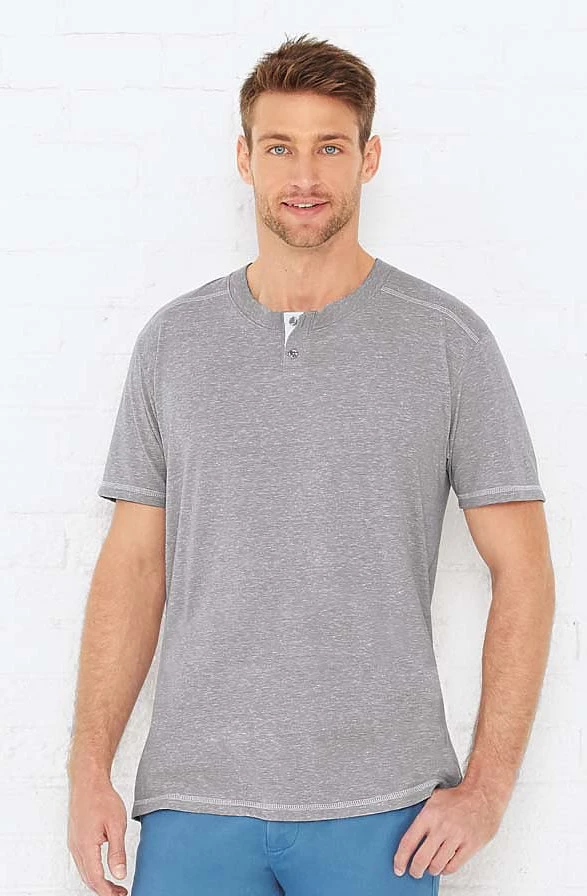 Harborside Melange Jersey Henley 10 Harborside Melange Jersey Henley - Image 8