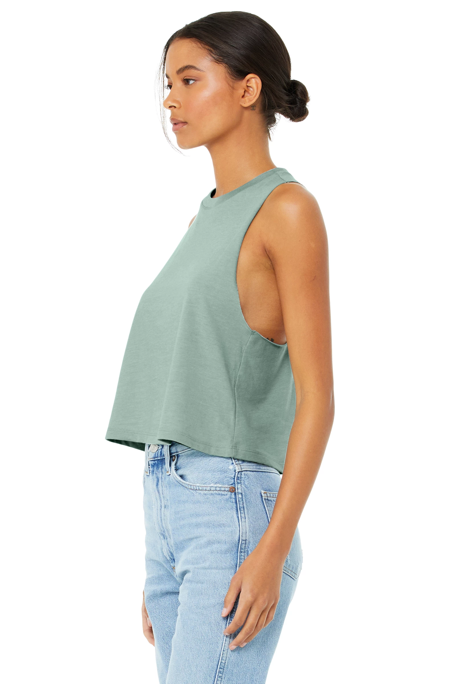 Ladies' Racerback Cropped Tank 5 Ladies' Racerback Cropped Tank - Image 3