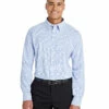 CrownLux Performance™ Men's Micro Windowpane Shirt 2 CrownLux Performance™ Men's Micro Windowpane Shirt -Jiffyshirts Store 67b557f0493a1c