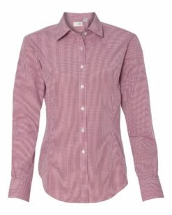 Van Heusen Women's Gingham Check Shirt -Jiffyshirts Store 683a02042cd45c