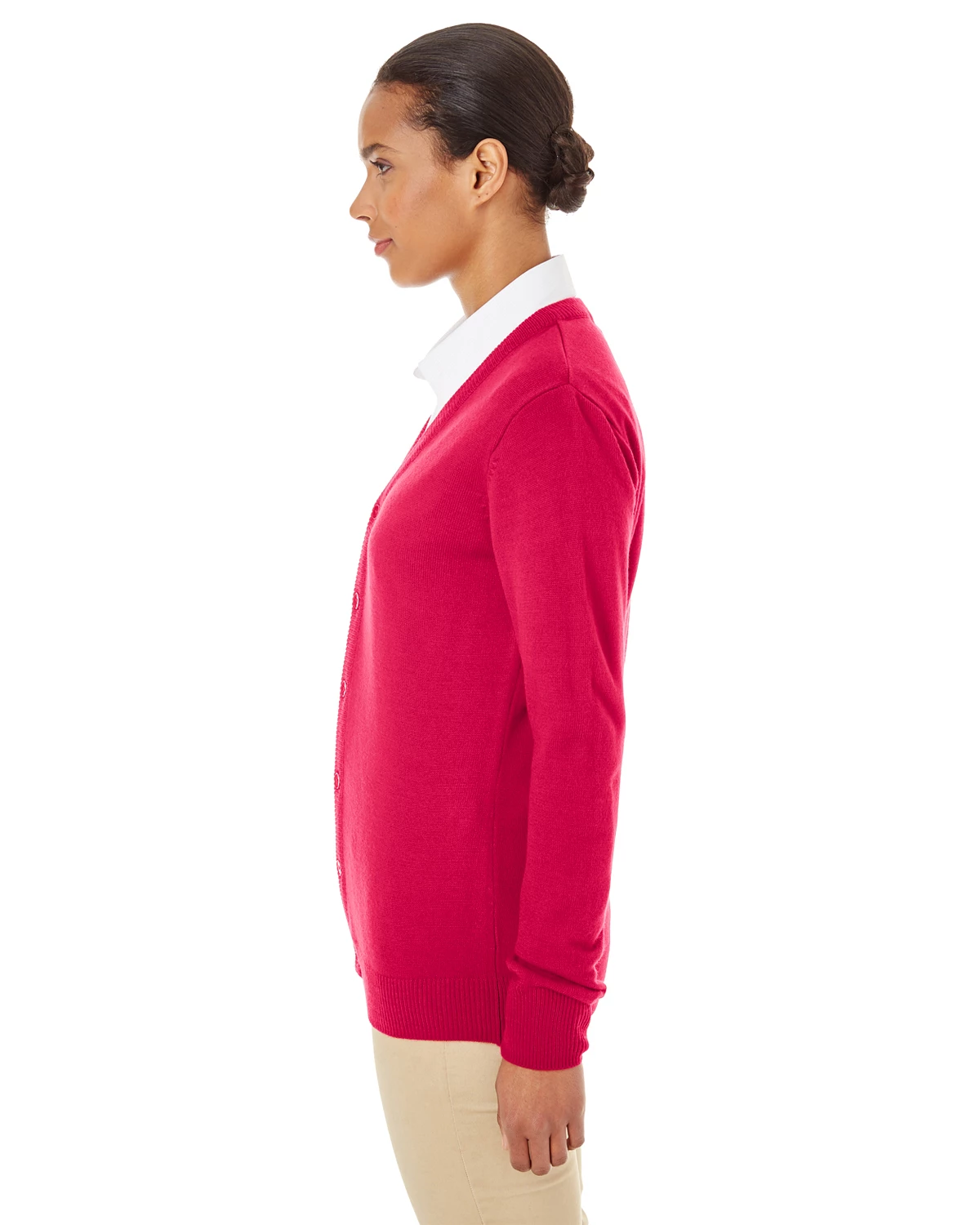 Ladies' Pilbloc™ V-Neck Button Cardigan Sweater 4 Ladies' Pilbloc™ V-Neck Button Cardigan Sweater - Image 2