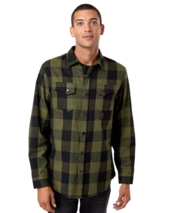 Men's Snap-Front Flannel Shirt 14 Men's Snap-Front Flannel Shirt -Jiffyshirts Store 6ab3c7e9adc370