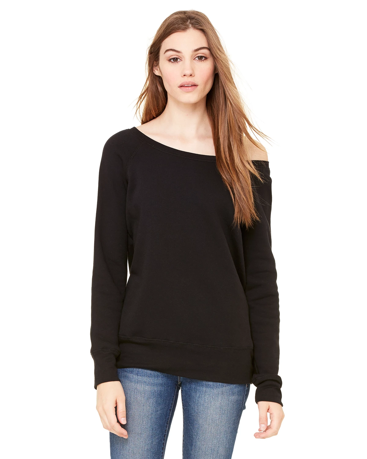 Ladies' Sponge Fleece Wide Neck Sweatshirt 9 Ladies' Sponge Fleece Wide Neck Sweatshirt - Image 7