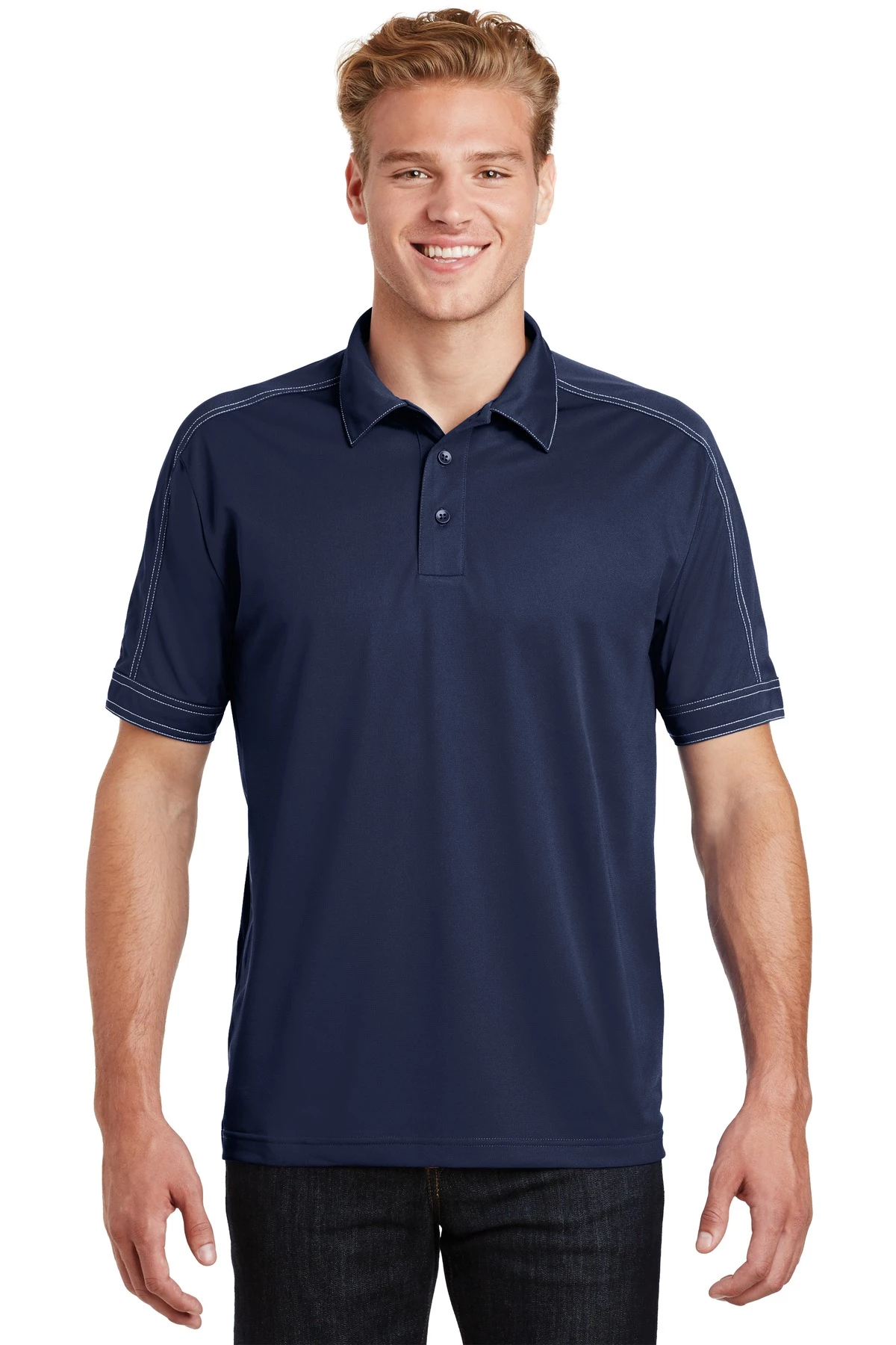 Men's Contrast Stitch Micropique Sport-Wick Polo 12 Men's Contrast Stitch Micropique Sport-Wick Polo - Image 10