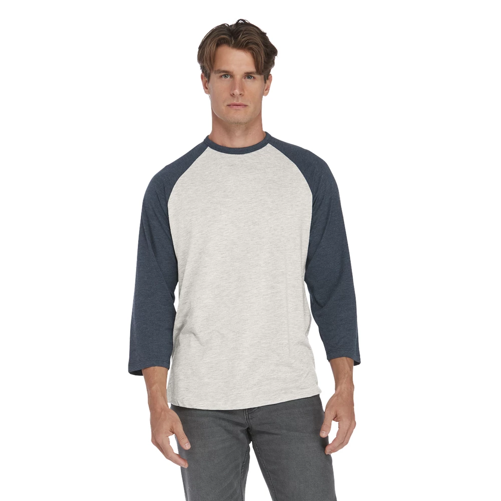 Platinum Men's Tri-Blend 3/4 Sleeve Raglan Tee 16 Platinum Men's Tri-Blend 3/4 Sleeve Raglan Tee - Image 14