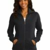 Ladies Slub Fleece Full-Zip Jacket -Jiffyshirts Store 6cc2d054df05be