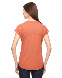 Anvil Ladies' Triblend V-Neck T-Shirt -Jiffyshirts Store 6d4e9a18855196