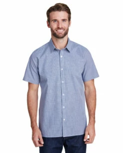Mens Microcheck Gingham Short-Sleeve Cotton Shirt 13 Mens Microcheck Gingham Short-Sleeve Cotton Shirt -Jiffyshirts Store 6e461af2b36415