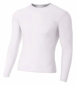 Adult Polyester Spandex Long Sleeve Compression T-Shirt -Jiffyshirts Store 704310a743de80