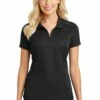 Ladies Pinpoint Mesh Zip Polo -Jiffyshirts Store 71b302c4e5e80c