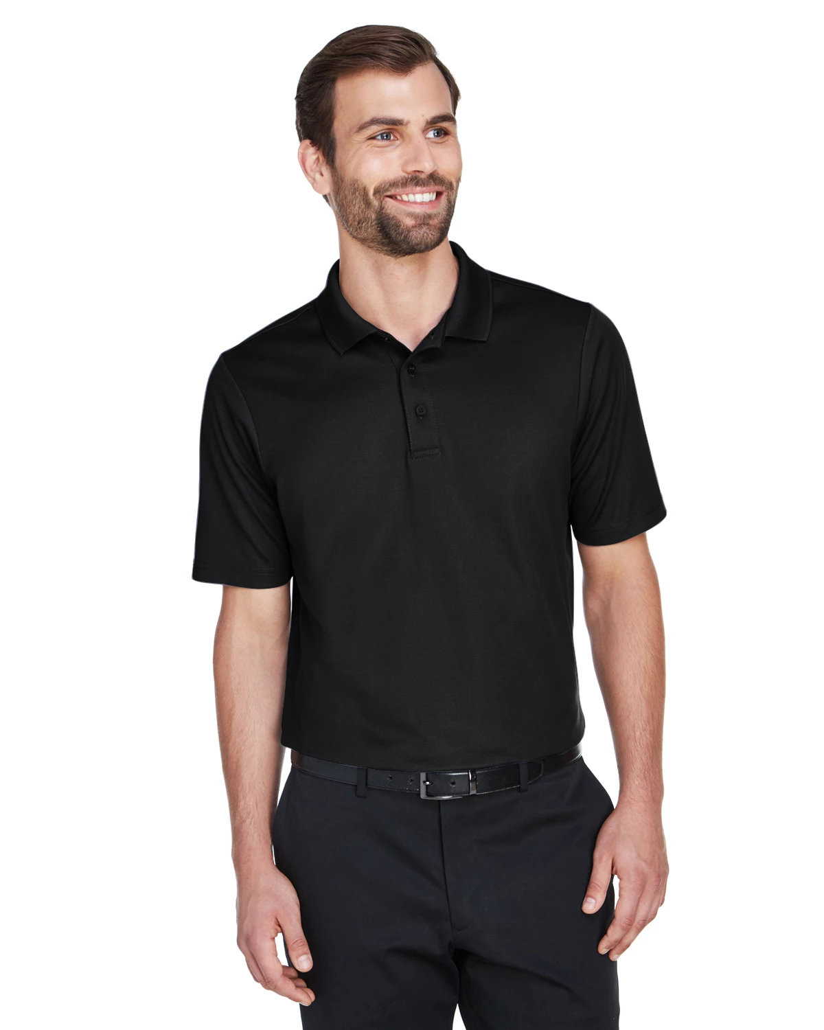 CrownLux Performance™ Men's Plaited Polo 3 CrownLux Performance™ Men's Plaited Polo