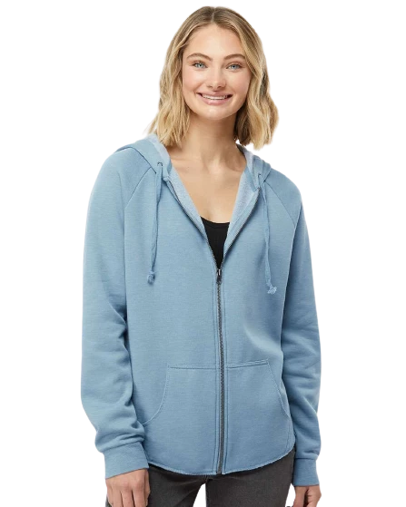 Women's California Wave Wash Full-Zip Hooded Sweatshirt 12 Women's California Wave Wash Full-Zip Hooded Sweatshirt - Image 10