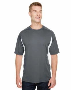 Men's Cooling Performance Color Blocked T-Shirt -Jiffyshirts Store 75a4e0ac1d26dd