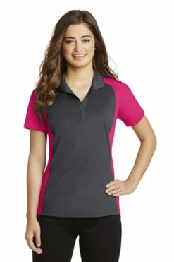 Ladies Colorblock Micropique Sport-Wick Polo -Jiffyshirts Store 76507089f965c8