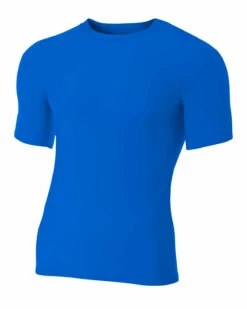 Adult Polyester Spandex Short Sleeve Compression T-Shirt -Jiffyshirts Store 766abbb7ca344c