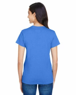 Ladies' Topflight Heather V-Neck T-Shirt -Jiffyshirts Store 76be881149a49e