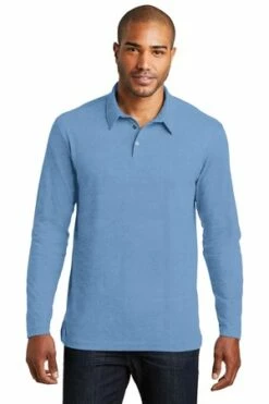 Long Sleeve Meridian Cotton Blend Polo 15 Long Sleeve Meridian Cotton Blend Polo -Jiffyshirts Store 770a38bb9f01e2