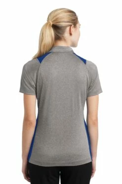 Ladies Heather Colorblock Contender Polo -Jiffyshirts Store 7720e0f56eec52