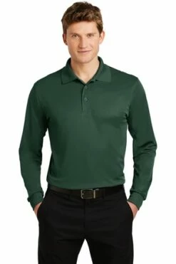 Men's Long Sleeve Micropique Sport-Wick Polo 24 Men's Long Sleeve Micropique Sport-Wick Polo -Jiffyshirts Store 777d14e8171649