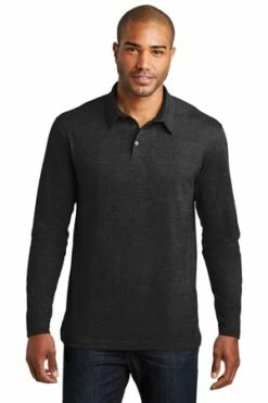 Long Sleeve Meridian Cotton Blend Polo 14 Long Sleeve Meridian Cotton Blend Polo -Jiffyshirts Store 7815e288fa3294