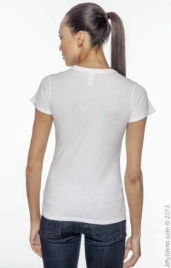 Ladies' 4.4 Oz., 100% Organic Cotton Classic Short-Sleeve T-Shirt -Jiffyshirts Store 78316DA3423693