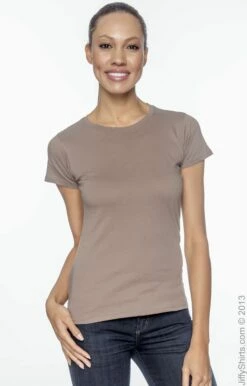 Ladies' 4.4 Oz., 100% Organic Cotton Classic Short-Sleeve T-Shirt -Jiffyshirts Store 784A1375C29E62