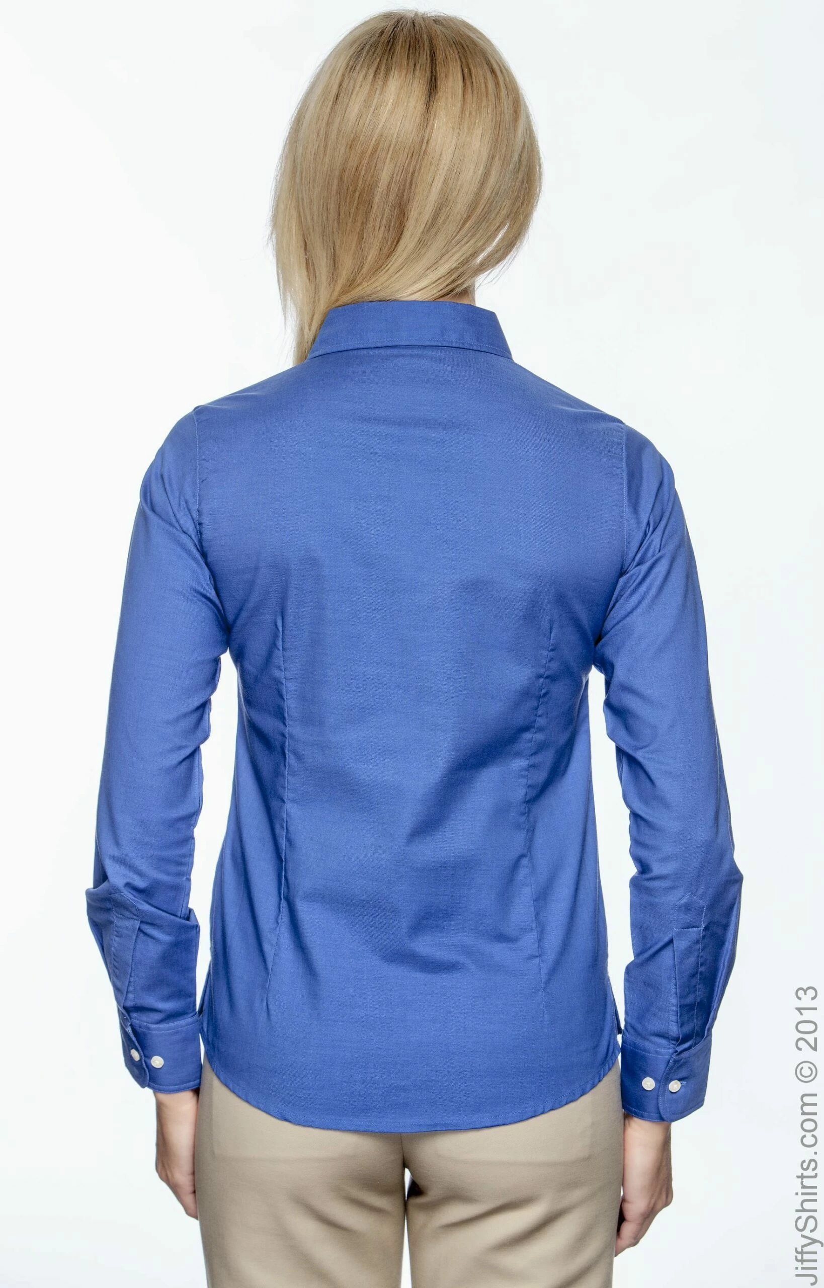 Ladies' Long-Sleeve Oxford With Stain-Release 6 Ladies' Long-Sleeve Oxford With Stain-Release - Image 4