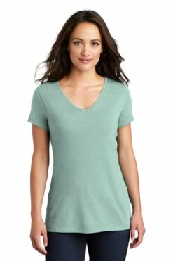 District Ladies' Perfect Tri V-Neck Tee -Jiffyshirts Store 7908a68175a62a