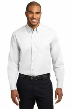 Extended Size Long Sleeve Easy Care Shirt -Jiffyshirts Store 79a00be9593218