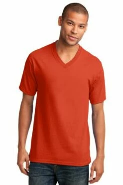 Adult Unisex Core Cotton V-Neck Tee -Jiffyshirts Store 79be75b350dd14