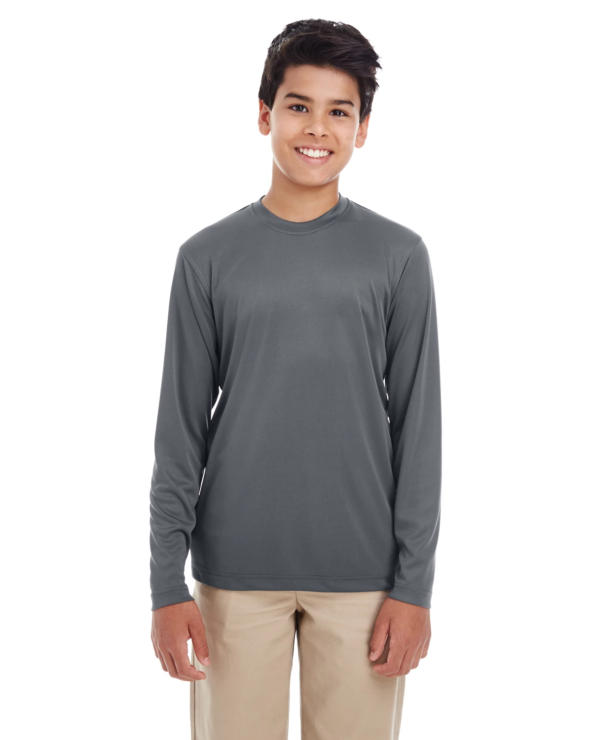Youth Unisex Cool & Dry Performance Long-Sleeve Top 7 Youth Unisex Cool & Dry Performance Long-Sleeve Top - Image 5