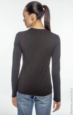 Ladies' 4.4 Oz., 100% Organic Cotton Classic Long-Sleeve T-Shirt -Jiffyshirts Store 7CA192345AE15E