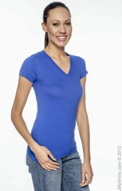 Ladies' Junior Fit V-Neck T-Shirt -Jiffyshirts Store 7DE9A45C1ADAB0