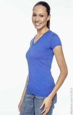 Ladies' Junior Fit V-Neck T-Shirt -Jiffyshirts Store 7DE9FD89FB29C6