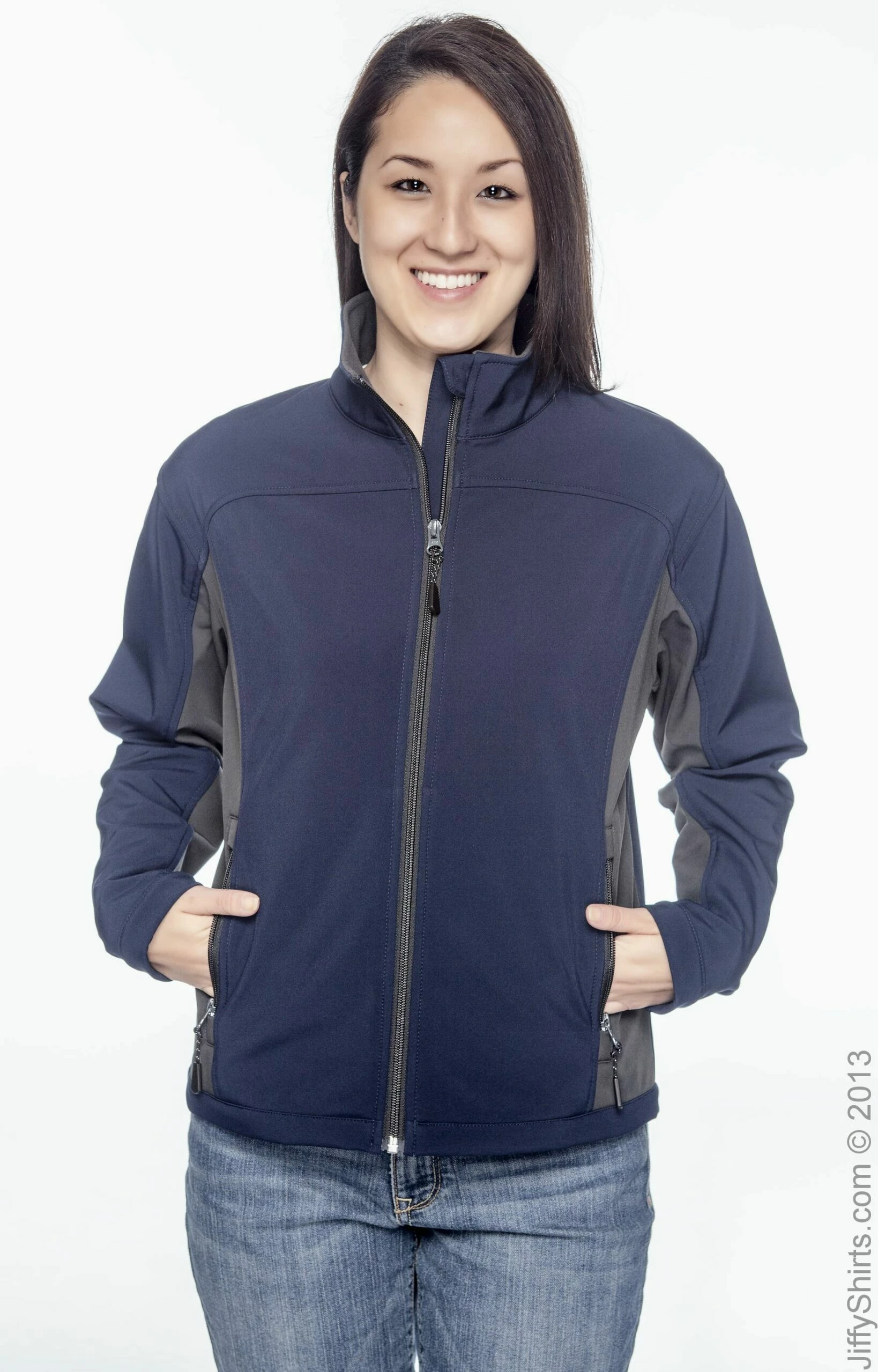 Ladies' Soft Shell Colorblock Jacket 8 Ladies' Soft Shell Colorblock Jacket - Image 6