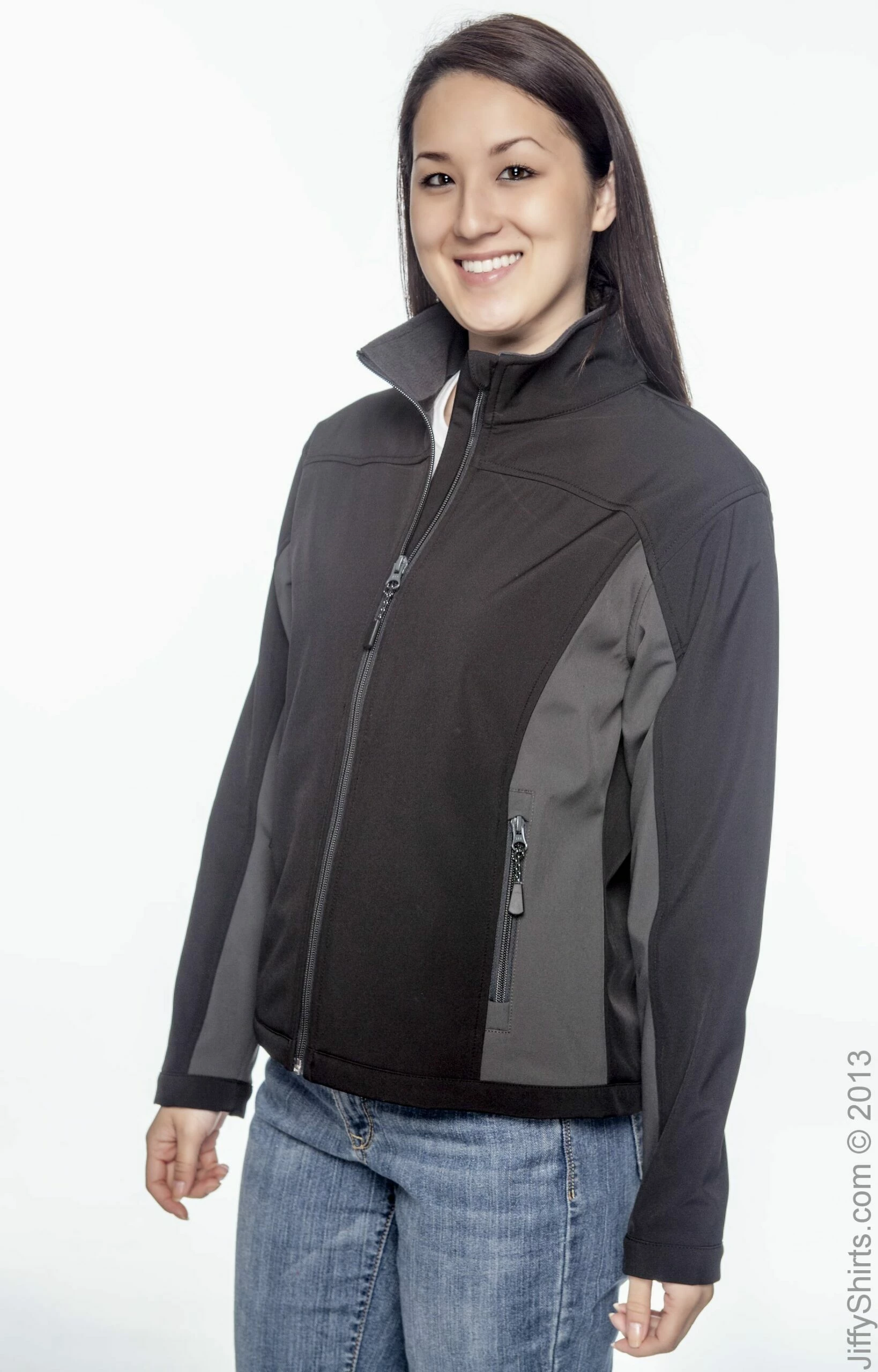 Ladies' Soft Shell Colorblock Jacket 4 Ladies' Soft Shell Colorblock Jacket - Image 2