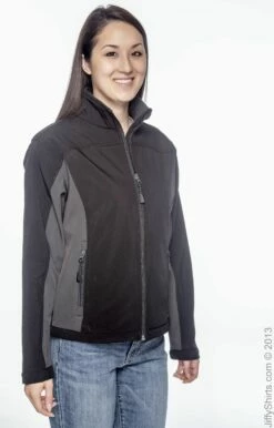 Ladies' Soft Shell Colorblock Jacket 10 Ladies' Soft Shell Colorblock Jacket -Jiffyshirts Store 7E6E24B3119447