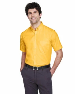 Men's Optimum Short-Sleeve Twill Shirt -Jiffyshirts Store 7a6c5184681573