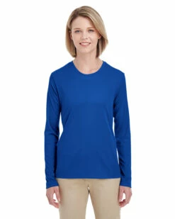 Ladies' Cool & Dry Performance Long-Sleeve Top -Jiffyshirts Store 7d11ca112443b6