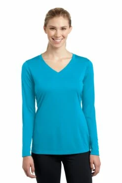 Ladies Long Sleeve PosiCharge Competitor V-Neck Tee 39 Ladies Long Sleeve PosiCharge Competitor V-Neck Tee -Jiffyshirts Store 7e6e60d5257fbb
