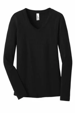 District Ladies' Junior The Concert Tee Long Sleeve V-Neck -Jiffyshirts Store 7eafa0827caade